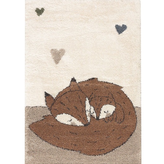 Dywan Sleeping Foxes 120x170cm Yellow Tipi