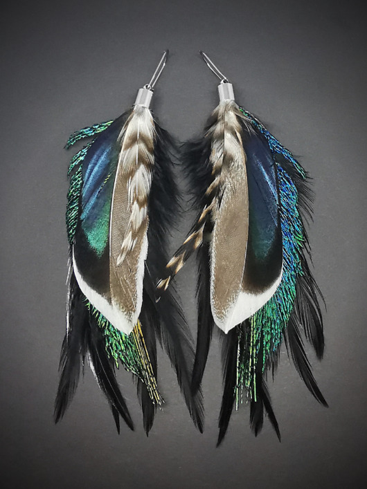 kolczyki z piórami Kolczyki z piórami Ignis