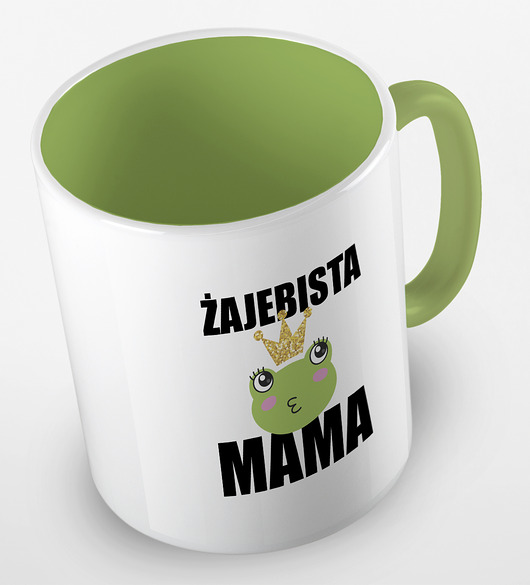 kubki Kolorowy kubek ŻAJEBISTA MAMA - mix kolorów