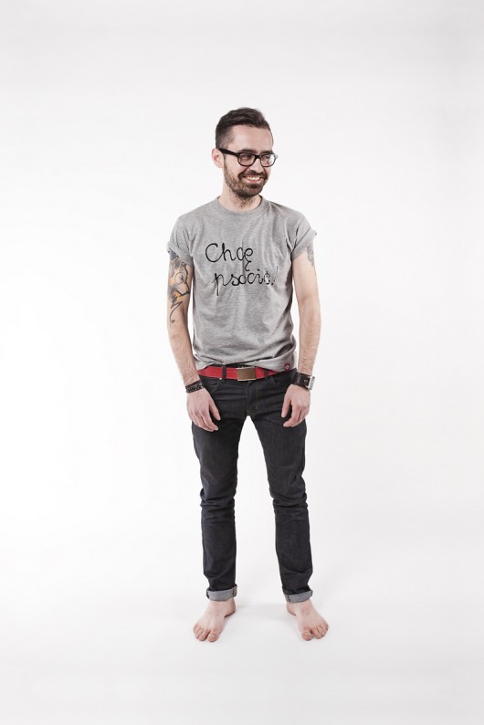 Chcę psocić! / t-shirt / melanż / men familove
