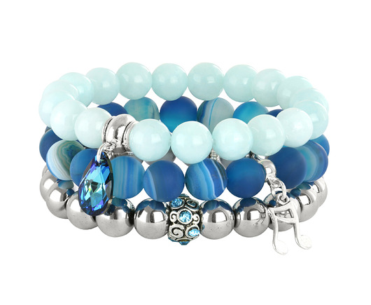 Plava - mint,blue & silver L214 Lavoga