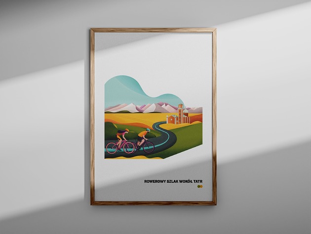plakaty Plakat Rowerowy Szlak Wokół Tatr