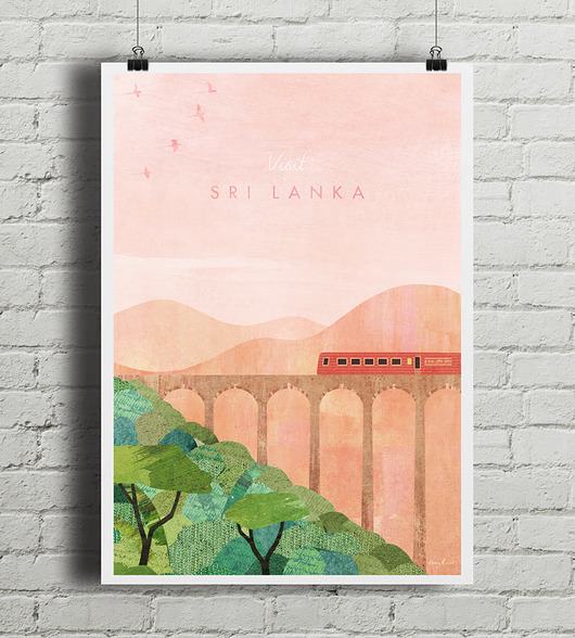 plakaty Sri Lanka - vintage plakat art giclee