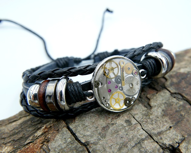 Mechaniczna bransoletka unisex 184 Zegarynki