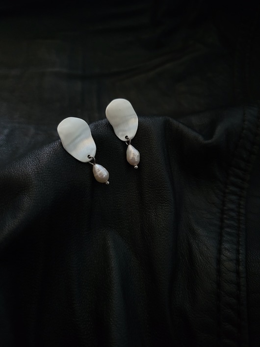 kolczyki srebrne Kolczyki srebrne Pearl FLOW