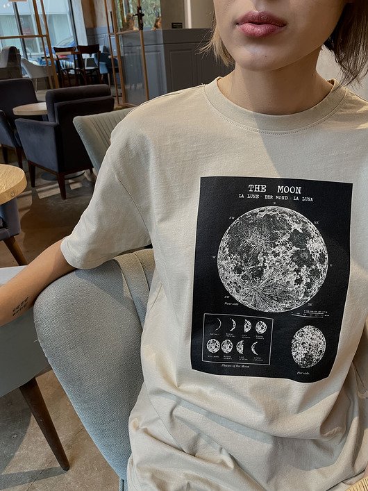 t-shirt damskie Koszulka Księżyc