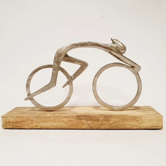 figurki i rzeźby Figurka rzeźba Cyklista rowerzysta 34cm