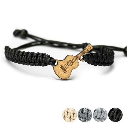 bransoletki drewniane Bransoletka Gitara ANIEGRE Pleciona (4 Kolory)
