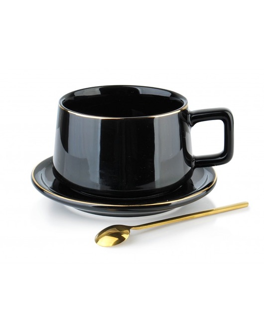 Filiżanka Porcelanowa Suzie Czarna MIA home
