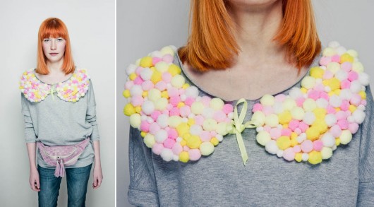 Bluza szara kołnierz S M Diamentowe Benni