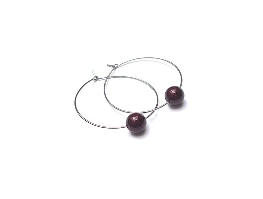 Alloys Collection /one pearl/ Bordeaux KiKa pracownia