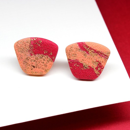 kolczyki z masy plastycznej FANCY kolczyki sztyfty