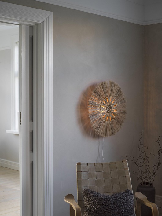 kinkiety Dekoracyjna lampa Amara wykonana z naturalnych włókien 80 cm