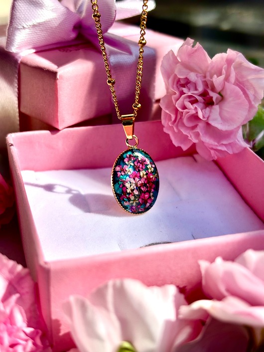 naszyjniki - inne Naszyjnik Kolorowa Łąka