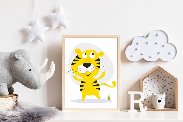 Plakat tygrys - zwierzęta safari Make My Home