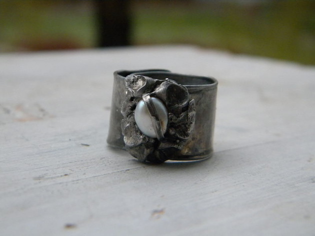 Roman Ancient Ring ;) biała perła Beata Trotter