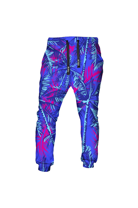 spodnie męskie DR.CROW Spodnie Fullprint Neon Palms