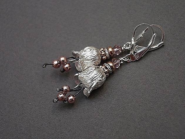 kolczyki swarovski Kolczyki Swarovski Dzwonki rose gold vol. 4
