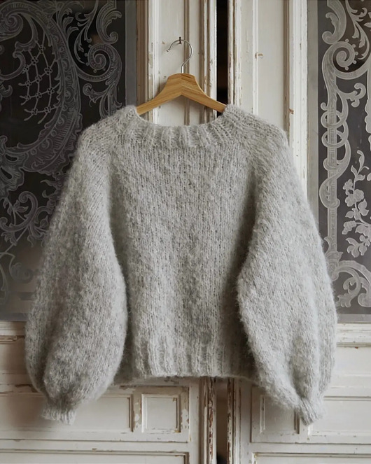 swetry damskie  Sweter Fluffy Grey