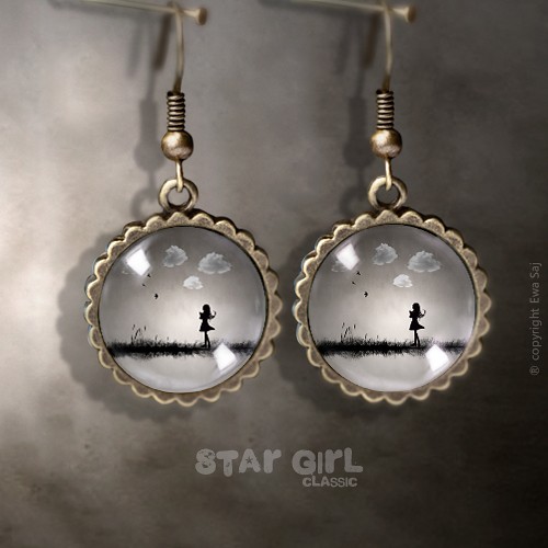 Star Girl Classic Obłoki , kolczyki Ewa Saj Fotografie