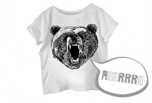 ARRRRRR Crop TEE rozmiar uniwersalny oversized MUSHKA