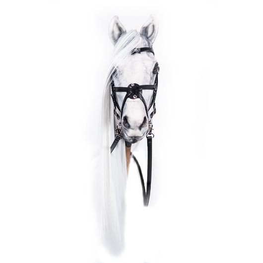 zabawki - inne Realistyczny Hobby Horse biały/biała