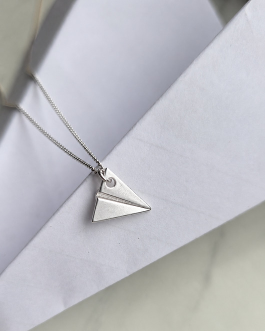 złote naszyjniki PAPER PLANE - naszyjnik srebro 925