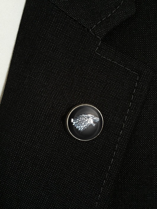 Gra o tron Stark - wpinka do marynarki - 0251 EgginEgg Men