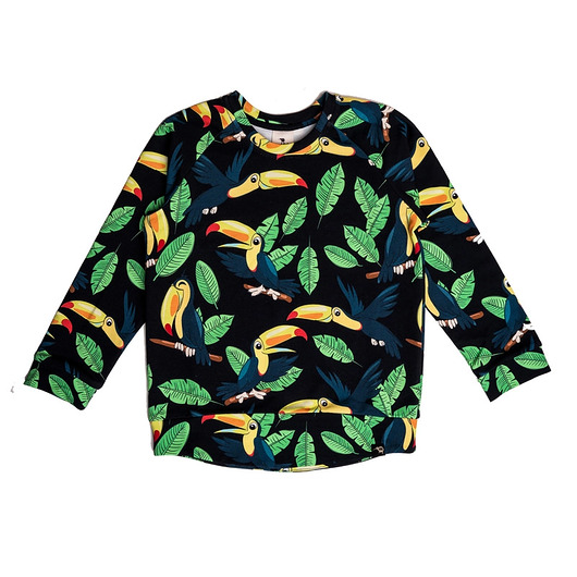 bluzy dla chłopców Bluza bez kaptura Czarny Tukan