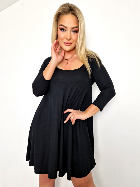 tuniki damskie Trapezowa luźna tunika sukienka oversize