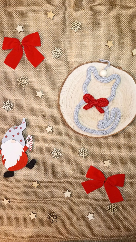 ozdoby choinkowe Bombka na choinkę - Kotek