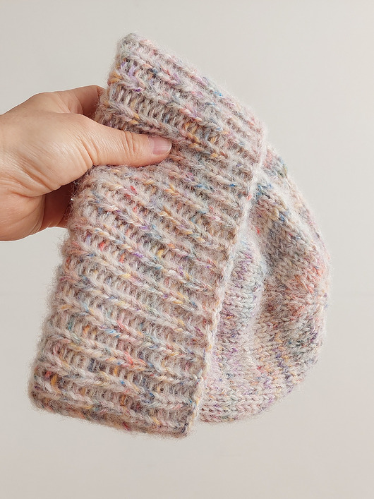 czapki damskie Na drutach "HA_01" alpaca&silk