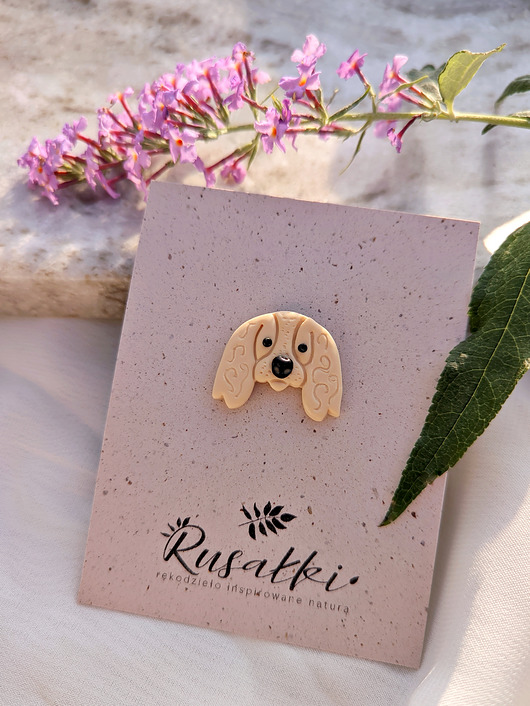 magnesy Magnes personalizowany z Twoim pieskiem, beżowy pies Cocker Spaniel,