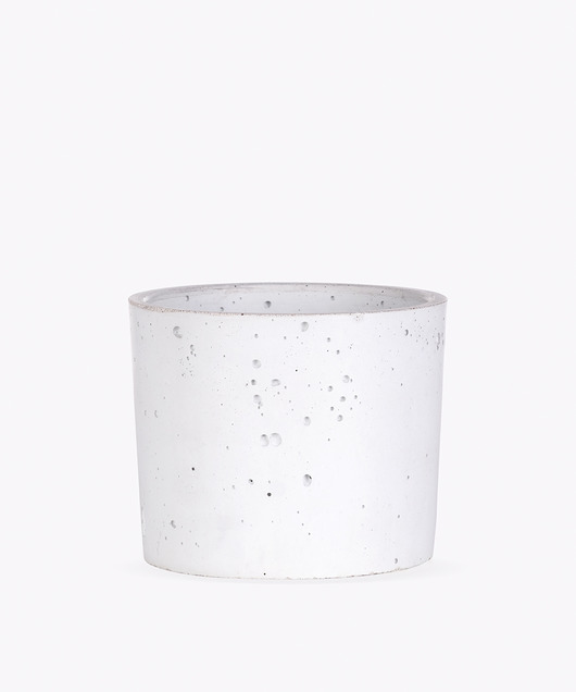 doniczki Doniczka Betonowa Walec Biała