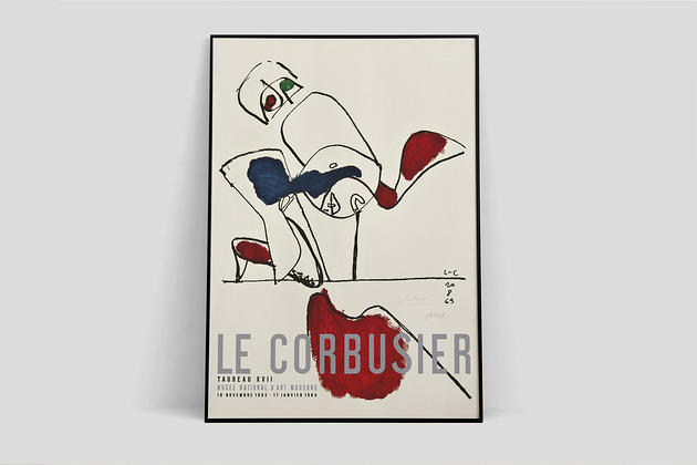Le Corbusier plakat wystawowy Pas De LArt