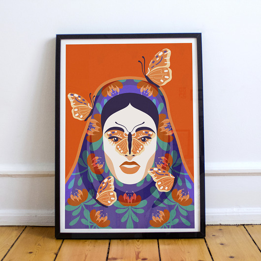 Plakat: Motyl Nastka Drabot
