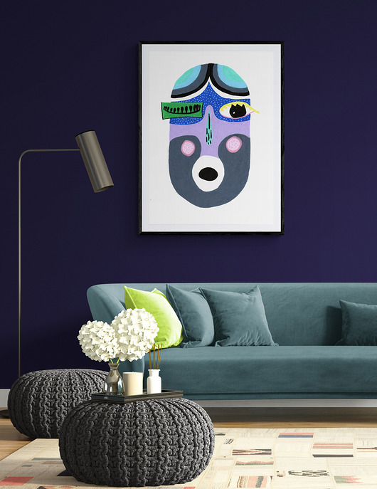 grafiki i ilustracje Pan Zdziwko, malowany obraz