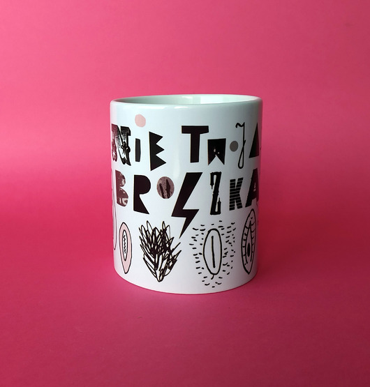 Kubek Strajk Kobiet "Nie twoja broszka" Friedman Jewelry