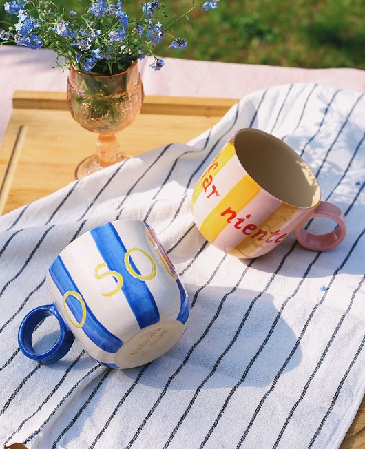 kubki Ceramiczny kubek Koral 300 ml