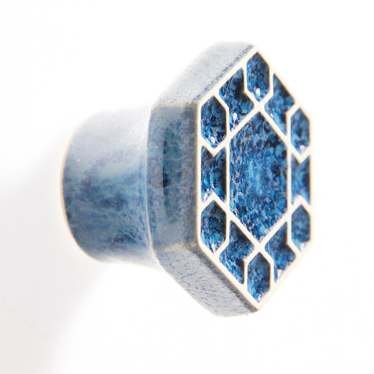 gałki do mebli Gałka do mebli szaroniebieska wz.6