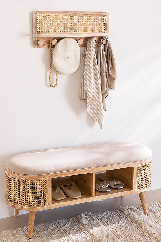 ławki Ławka Siedzisko z Plecionką Wiedeńską Retro