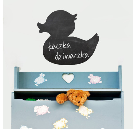 KACZKA naklejka tablicowa, folia kredowa Dekoracjan