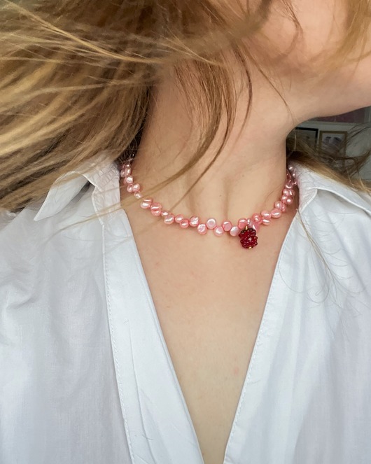 naszyjniki - inne Choker Raspberry