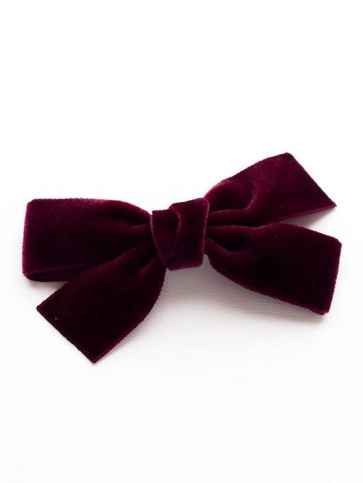 Spinka do włosów kokarda VELVET BOW Momilio