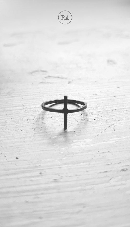 pierścionki srebrne Pierścionek GOTH srebro oksydowane każdy rozmiar