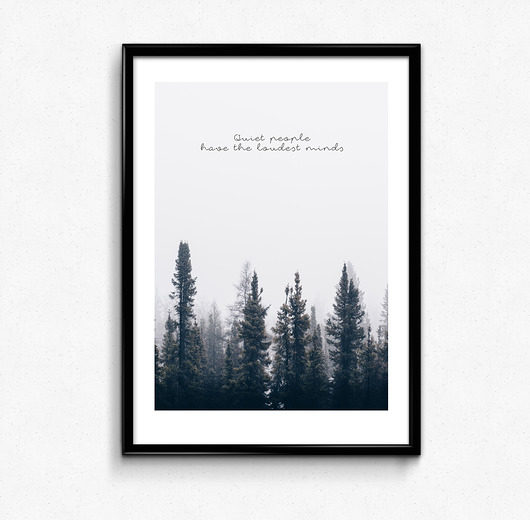 Quiet people 30x40 plakat w ramie Bury Lis