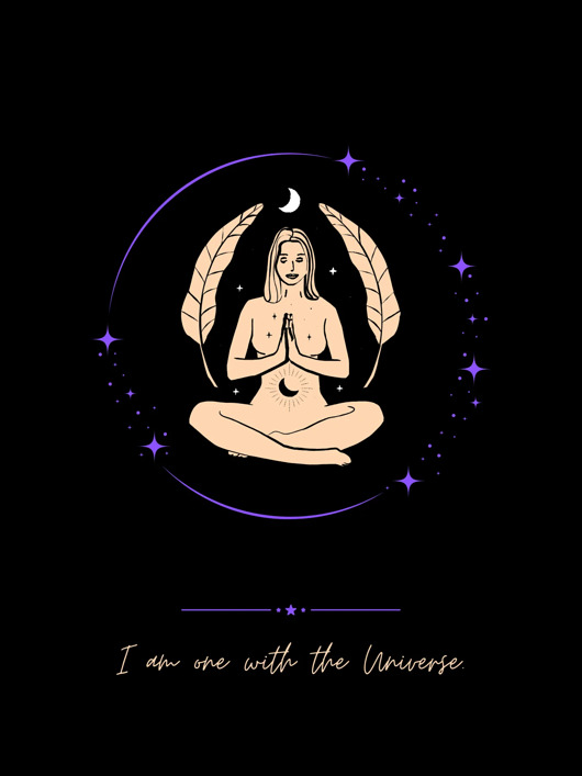 plakaty Plakat joga - UNIVERSE