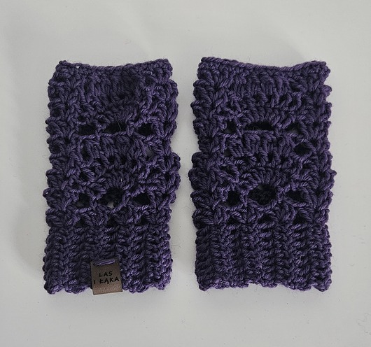 rękawiczki damskie Mitenki retro z wełny