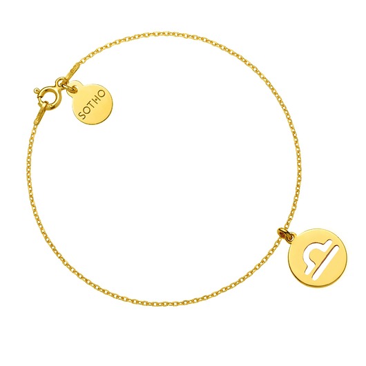 srebrne naszyjniki Złota bransoletka z zodiakiem Wagi