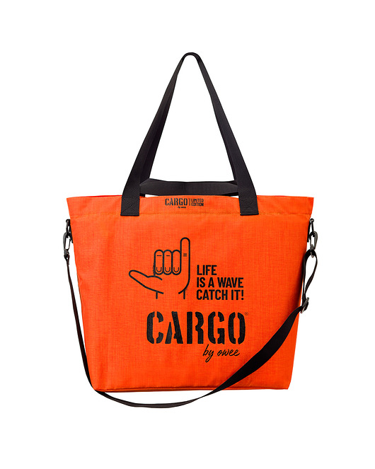 torby na ramię Torba CLASSIC orange LARGE "Life is a Wave" edition